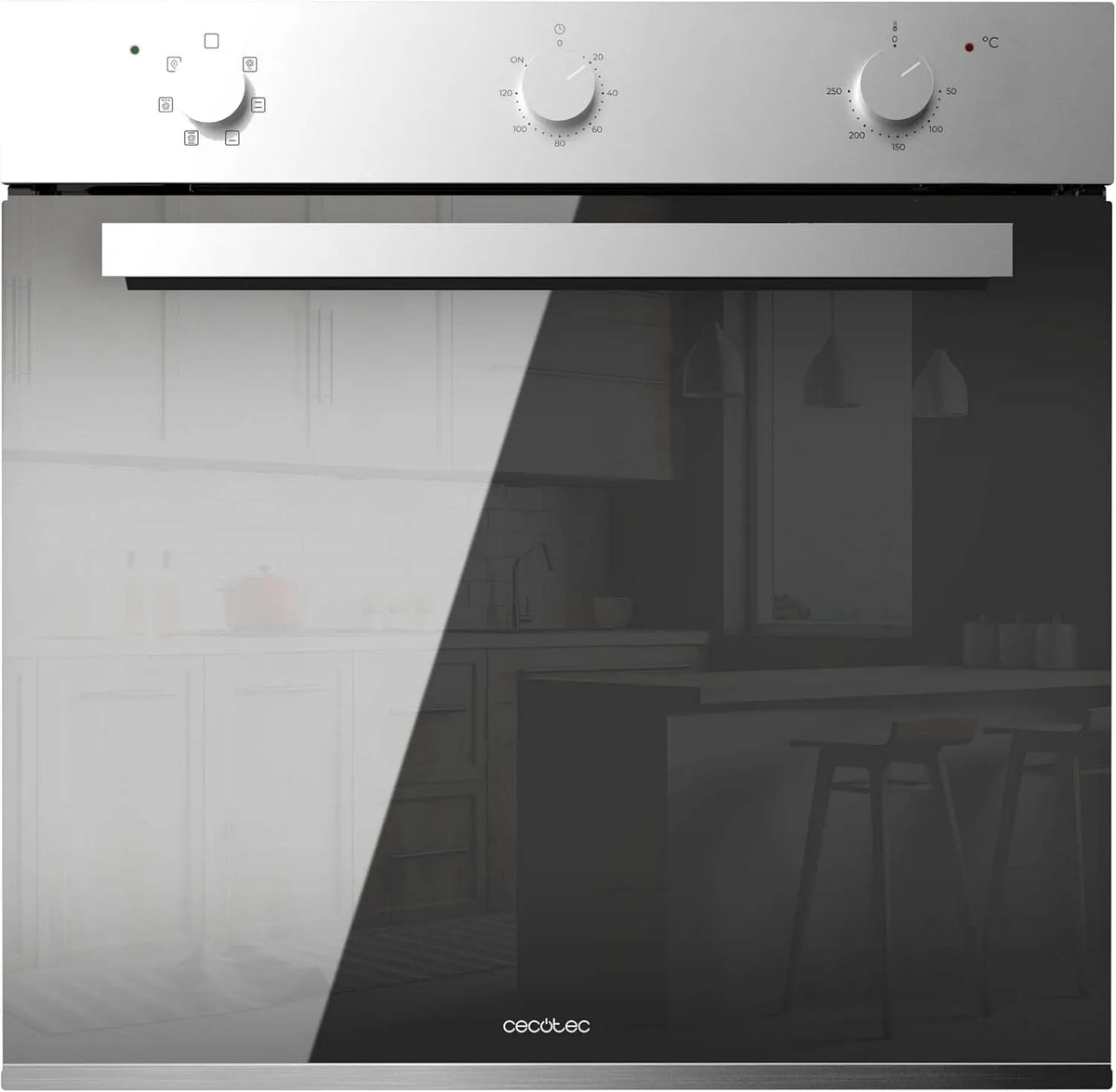 Cecotec Bolero Hexa M236000 Forno elettrico, 70 L, 2800 W, 6 programmi, classe energetica A, da incasso, timer, scongelamento, Steam Base XXL
