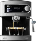 Cecotec Macchina da caffè, 6 L, 850 W, ampio serbatoio, acciaio inox, Pressione 20 Bar, Superficie A Tazza Calda, Serbatoio 1, Uscita A Doppio Braccio