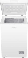 Congelatore, 98 L, freezer verticale, bianco, Allarme ottico di temperatura, Piedini regolabili in altezza anteriori, Controllo elettronico