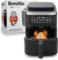 Friggitrice ad aria, 7 L, 1700 W, vapore, 50% più efficiente dal punto di vista energetico, friggi