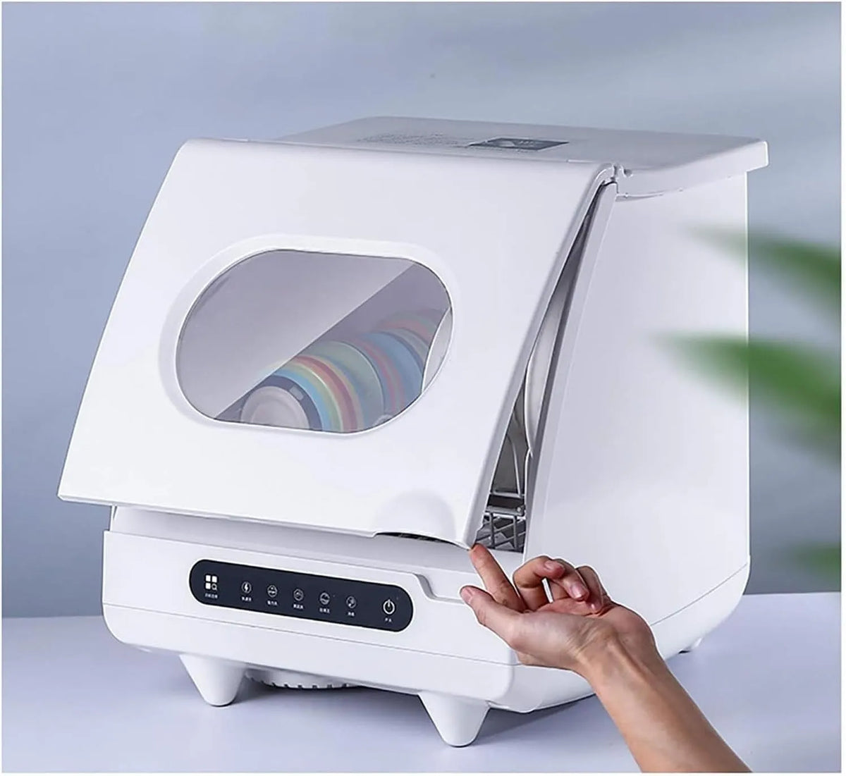 Lavastoviglie, 1200 W, 5 programmi, touch, 1 cesti, 1200w di consumo, progettazione piccola e compatta, pannello tattile