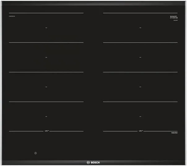 Bosch hob Black Stainless steel Built-in Zone induction hob 4 zone PXX675DC1E