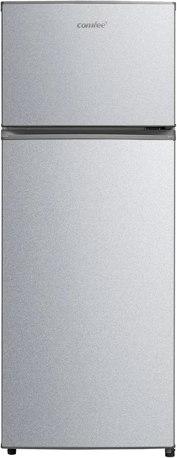 Frigorifero 200lt Rct284ds2, argento, Comfee' Frigo Doppia Porta 200lt E Silver Rct284ds2