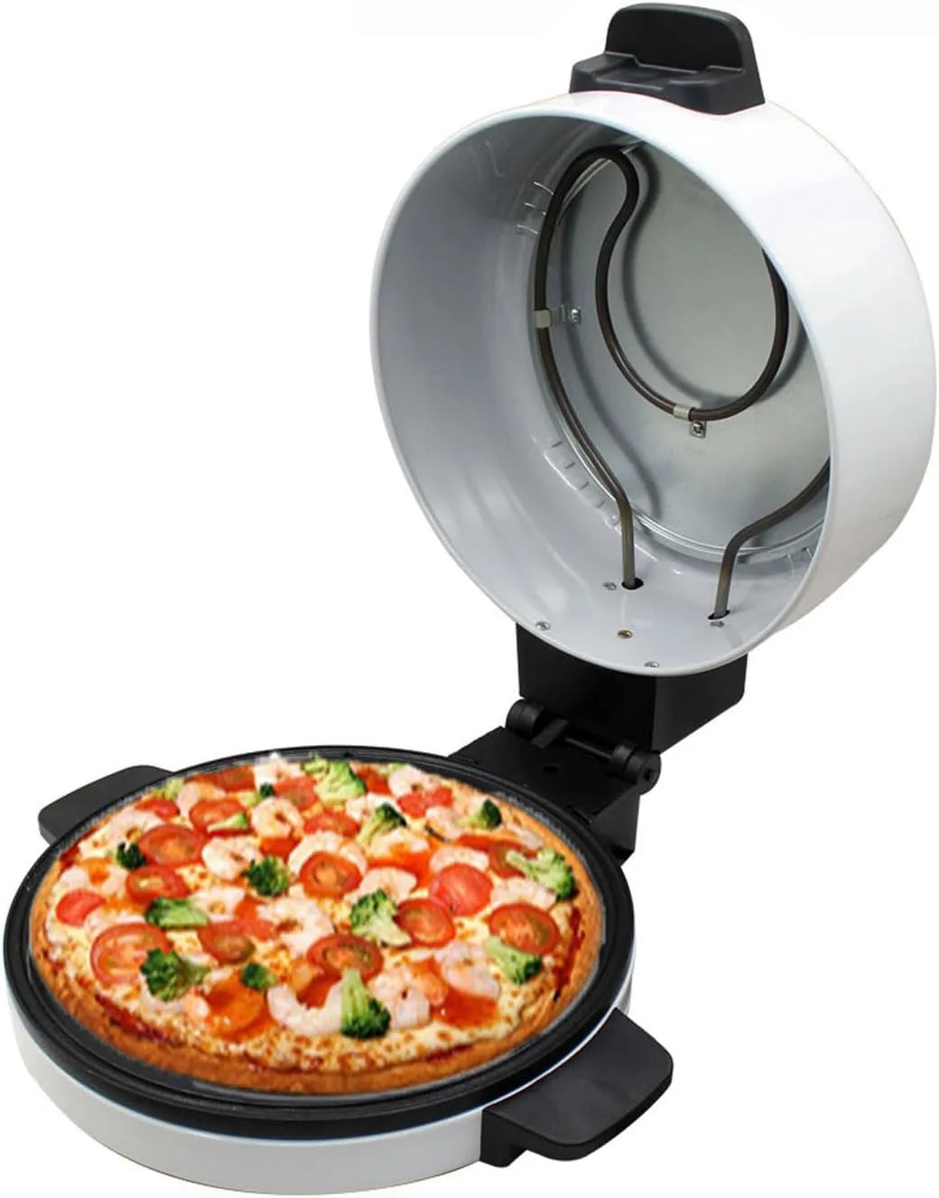 Tostapane, 12 pollici, 2000 W, Pizzaiolo, portatile, 2 zone di temperatura, Con Indicatore Luminoso, Fornello Per Bistecca, Pane, Pizza