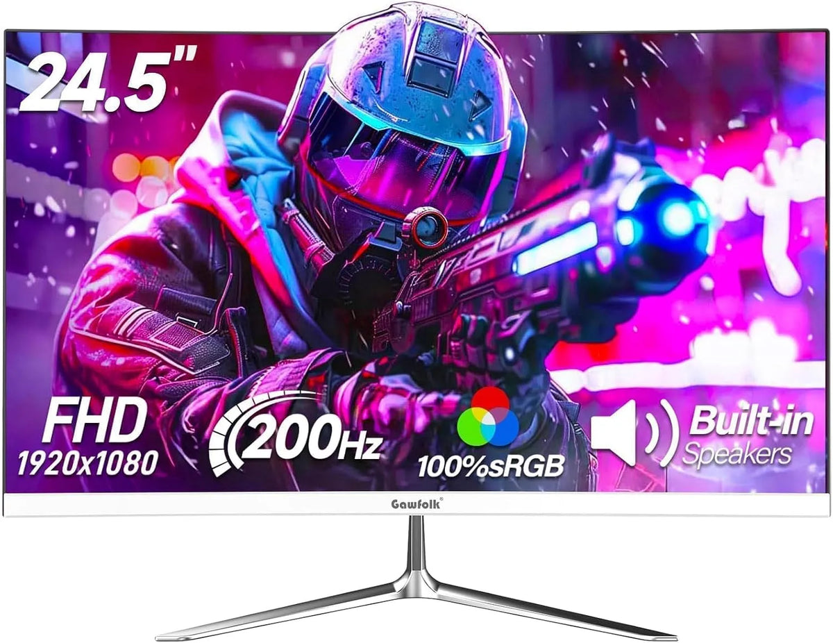 Monitor, 25 pollici, Gawfolk, funzioni gaming, schermo PC
