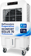 Prodotto Climatizzatore evaporativo professionale, VONALA EOLUS 70, Refrigeratore d'aria portatile, serbatoio 50 l, 230 W, portata 7000 m3/h