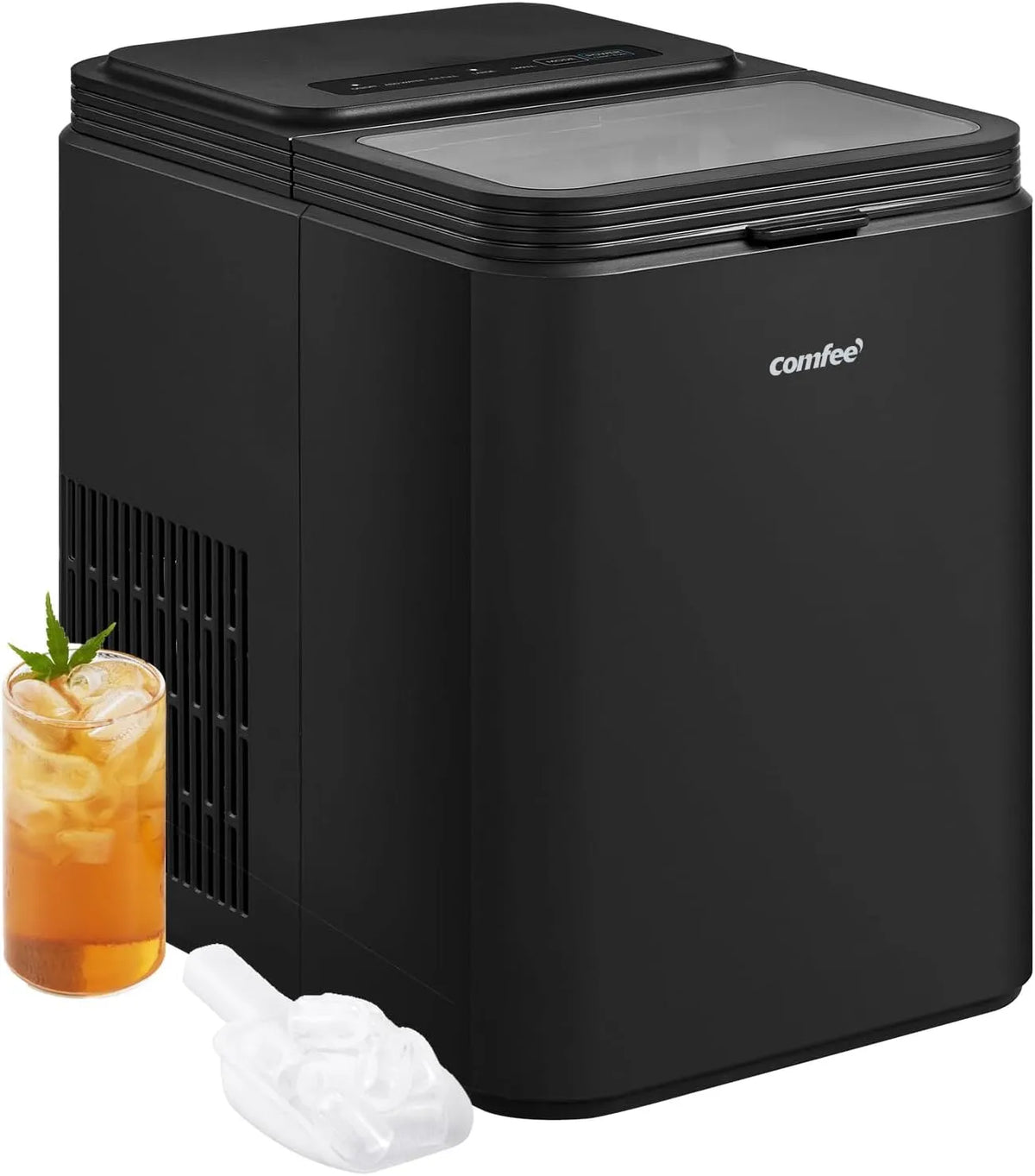 Macchina Ghiaccio 12kg, 24h, RCI12BL1EU, 8 Cubetti in 6min, COMFEE' RCI12BL1EU