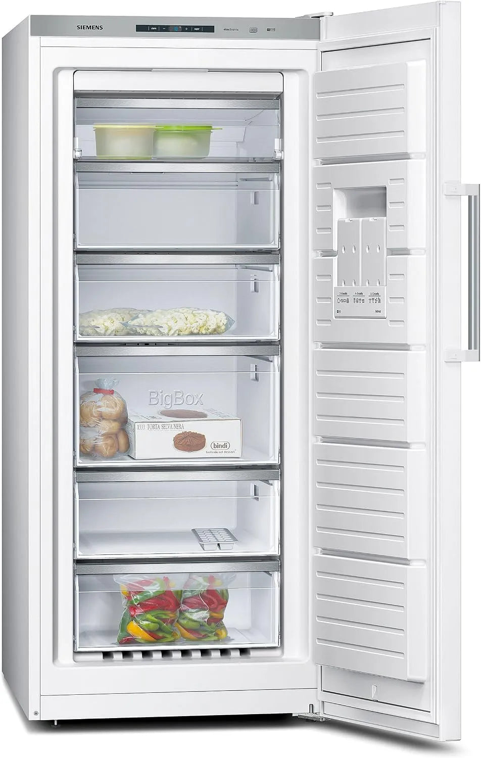 Siemens GS51NAW30 Congelatore, libera installazione, vano congelatore, freezer verticale, bianco, SN-T, 4*, Indipendente, Destra