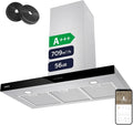 CIARRA CBCS9102 Cappa aspirante, 90 cm, 709 m3/h, 61 dB, classe energetica A, cappa da cucina, Wi-Fi, h WiFi 61dB