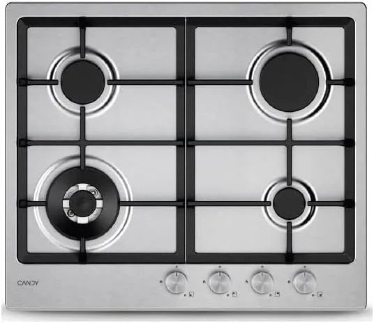 Piano cottura CHG6BF4WTX, 60x51 cm, 4 fuochi, acciaio inox