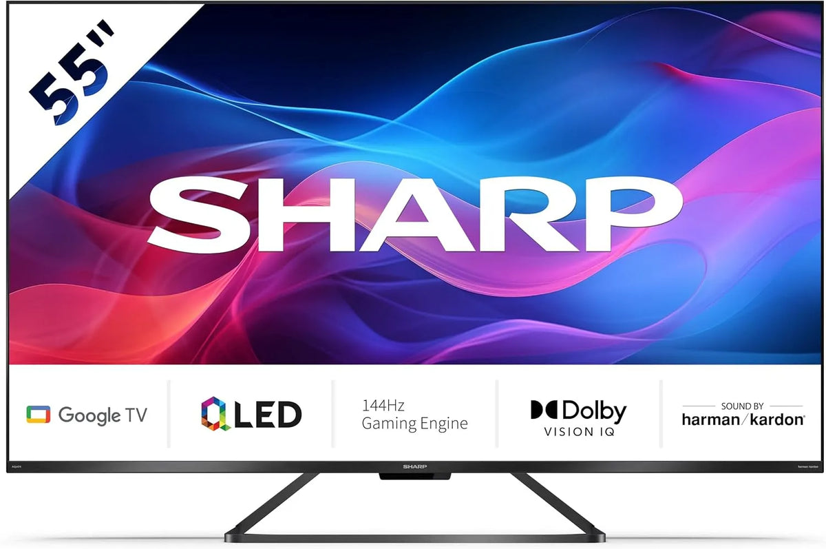Google 55GR8265E 144Hz. Smart TV, 144 Hz, televisore, 4K UHD, QLED, senza cornice
