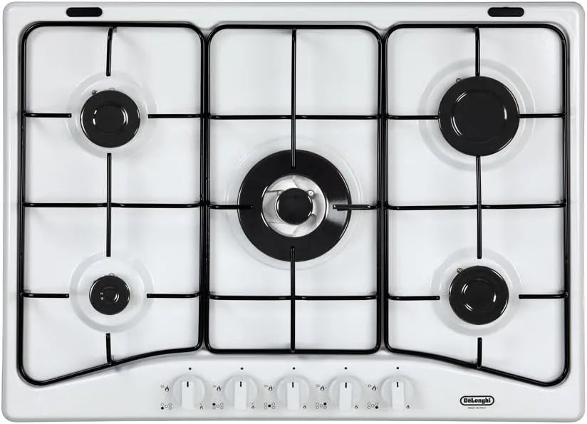 Delonghi Piano cottura, da incasso, bianco, DeLonghi YBF 57 ASV Incasso Gas Bianco piano cottura