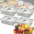Forno elettrico, 13 L, vapore, acciaio inox, Set Di 4 Teglie, Teglia Da Forno In Acciaio Inossidabile, Teglia Da Tavolo Anti-inceppamento, Color: