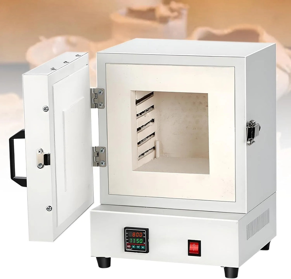 Forno elettrico, 2000 W, Gesso, Forno a Muffola 1150 °C Forno Di Fusione Ad Alta Temperatura Forno Elettrico Resistente Alle Alte Temperature Forno