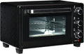 Forno elettrico, 46x38.5x29cm, 21 L, 1400 W, timer, compatto, 2 zone di temperatura, nero, 3 Modalità di Cottura e Accessori Inclusi, HOMCOM Fornetto