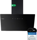 Cappa aspirante BASE6004S, 60 cm, cappa da cucina, inclinata, nero, KKT KOLBE Cappa aspirante inclinata BASE6004S