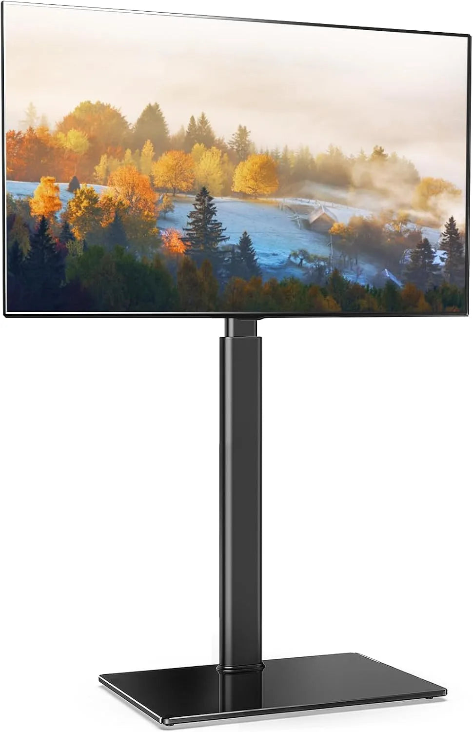 Smart TV, 60 pollici, televisore, nero, FITUEYES Supporto TV da Pavimento, Portata Max 30 kg Nero