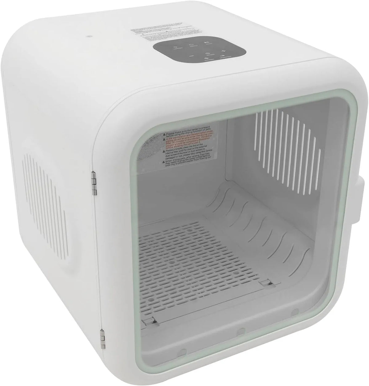 Asciugatrice, 62 L, 800 W, 22 a 45 °C, 2 zone di temperatura, tempo di asciugatura 10, 180 minuti, temperatura regolabile, silenziosa, trasparente