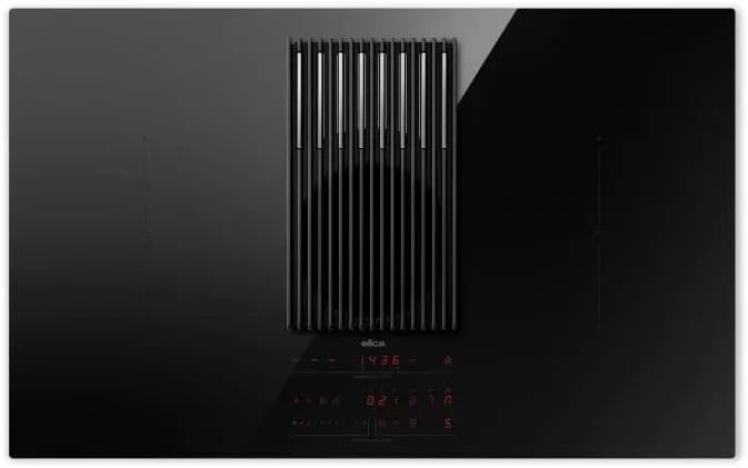 Piano cottura a induzione, piastra a induzione, Elica PRF0196340 BL, 83, nero, Black