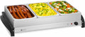 3 x 2 L, Catering Scaldavivande Elettrico Piano Caldo per Buffet, 400 W, 5 x 35, Royal RCHP-400, 52, Temperatura 45, 85 °C, Acciaio Inox