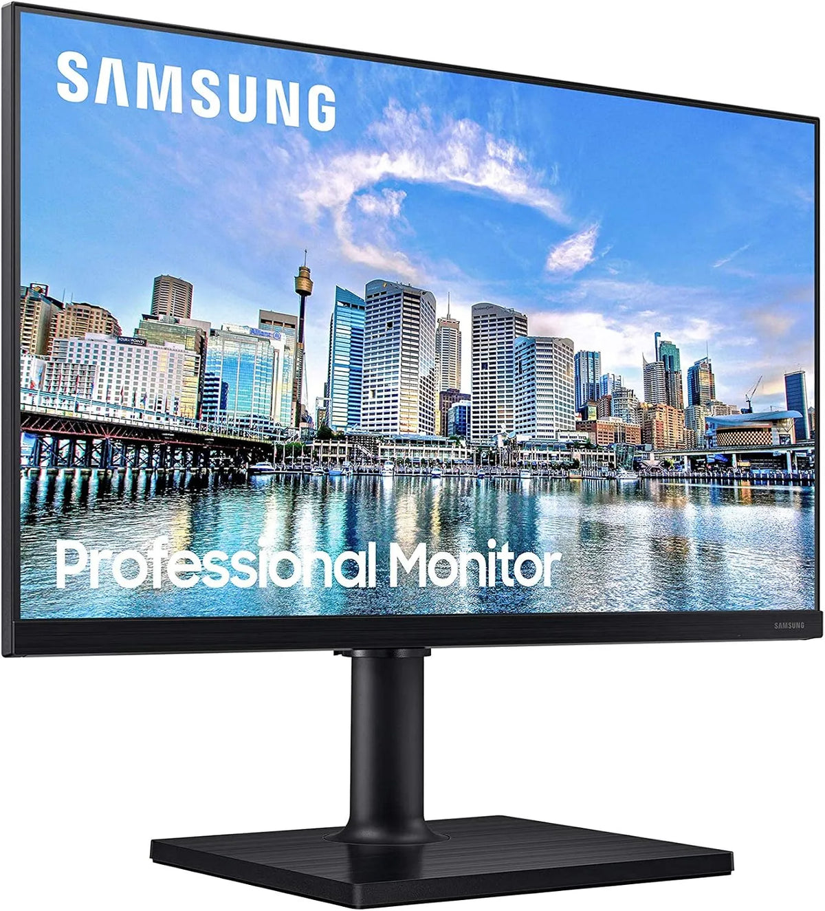 Samsung serie, Schermo professionale per PC da 24', nero, piastrella IPS T45F, display porta, 1920 x 1080, Full HD, HDMI, USB, supporto Has e funzione
