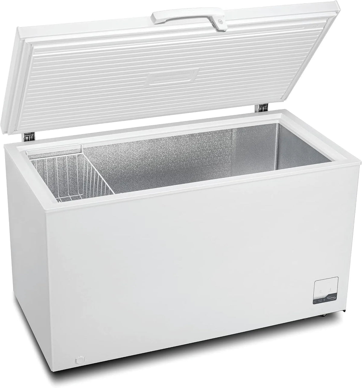 Congelatore, 300 L, 112.5 x 61 x 83.5 cm, METRO GHF2300, acciaio inox, freezer verticale, bianco, illuminazione a LED, 95 W, 1 cestello, alluminio