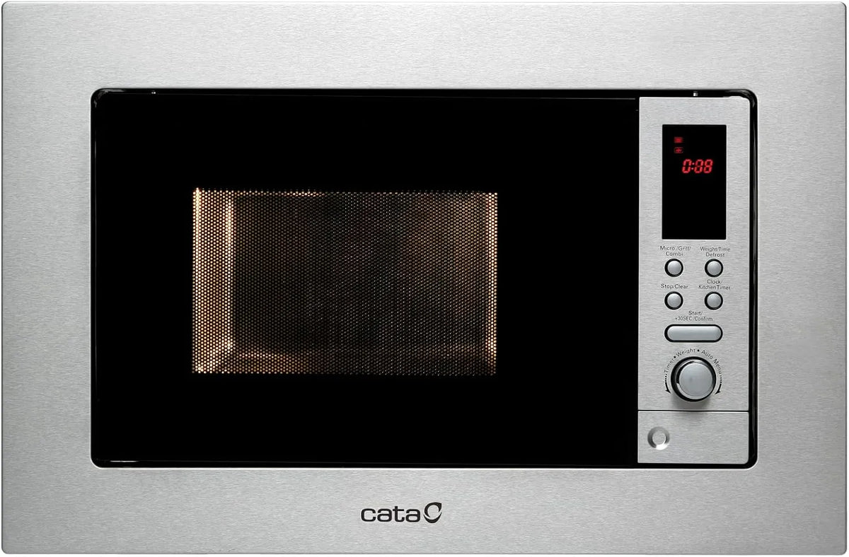 Cata Forno a microonde, 60 cm, 20 L, 1000 W, grill, da incasso, timer, acciaio inox