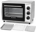 Forno elettrico F19, 19 L, 1380/800 W, 100 a 230 °C, timer, grill, nero, Timer 60 Min, Termostato 100-230 °C, Doppio Vetro, Leccarda, Griglia e