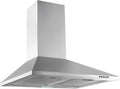 Respekta CH22058IX-B Cappa aspirante, 60 cm, cappa da cucina, montaggio a parete, acciaio inox
