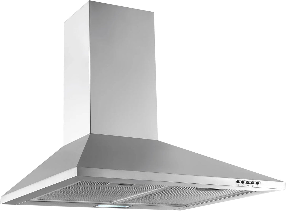Respekta CH22058IX-B Cappa aspirante, 60 cm, cappa da cucina, montaggio a parete, acciaio inox