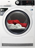 AEG T8DBE851 Asciugatrice, 8 kg, bianco, Condensazione con Pompa di Calore, AEG T8DBE851 Asciugatrice ProTex Optisense