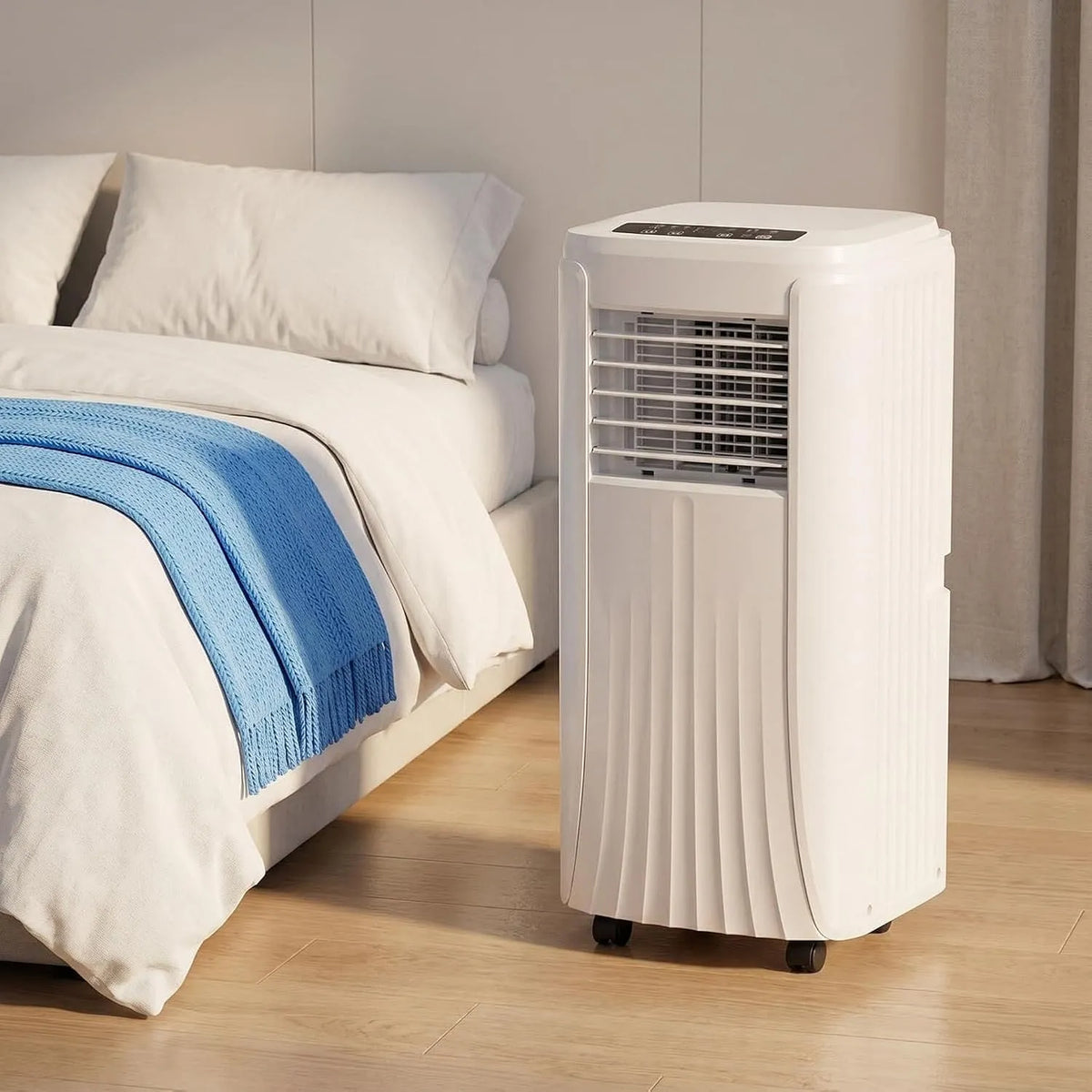 Condizionatore, portatile, AC Smart con Deumidificatore e Ventola, 7000 BTU, Spine UK a, Raffreddamento Silenzioso, Kit Finestra Incluso per Casa
