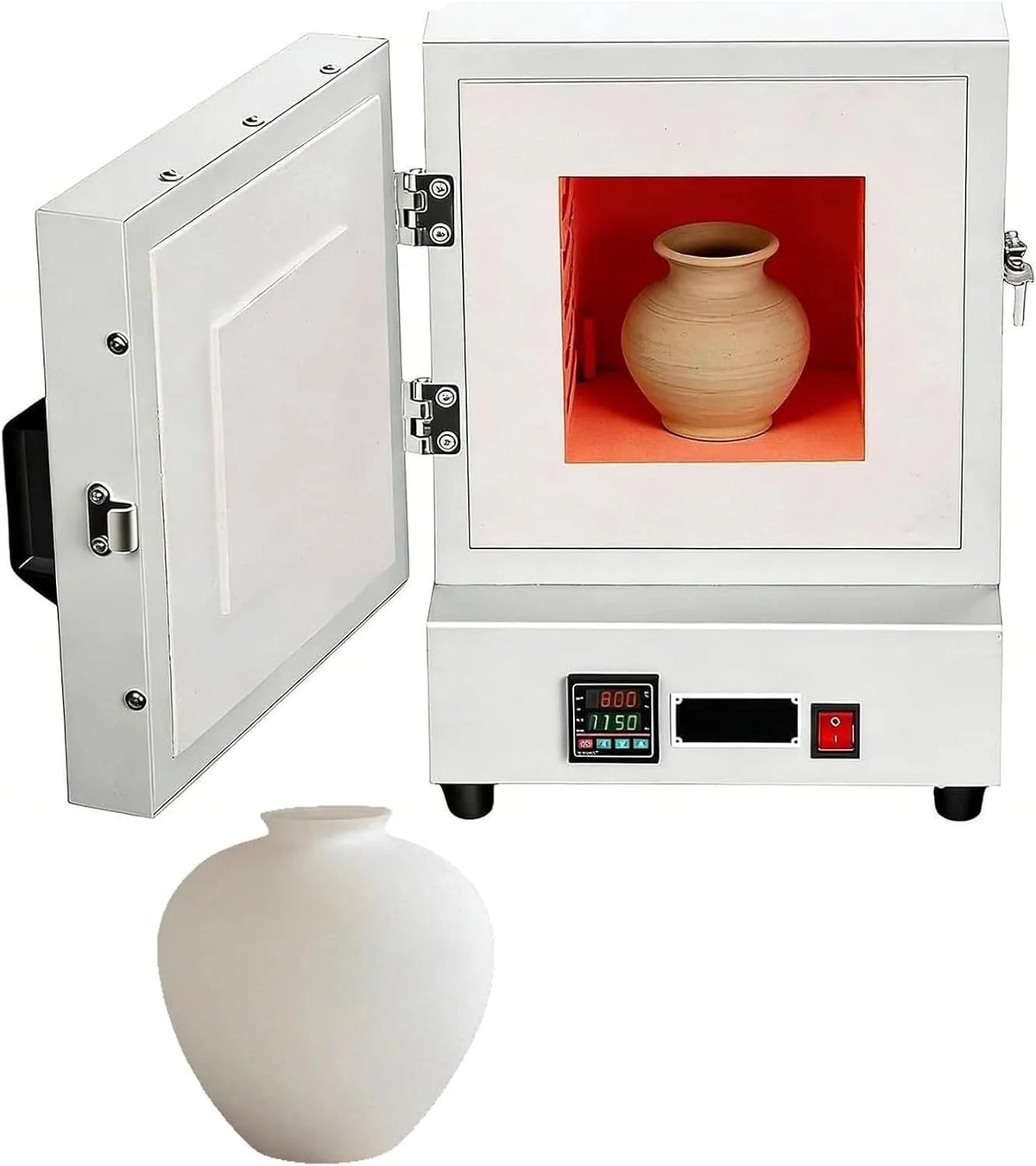 Forno elettrico, 2000 W, per Vetri di Ceramica E Progetti Fai da Te, Forno a Muffola Chiuso da 1150 °C