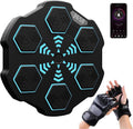 Macchina da boxe musicale: montaggio a parete, con guantoni da boxe, regolabile, connettività Bluetooth