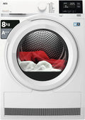 AEG Serie 8000 TR8G83GW Asciugatrice, 8 kg, bianco, Tecnologia AbsoluteCare, Pompa di calore