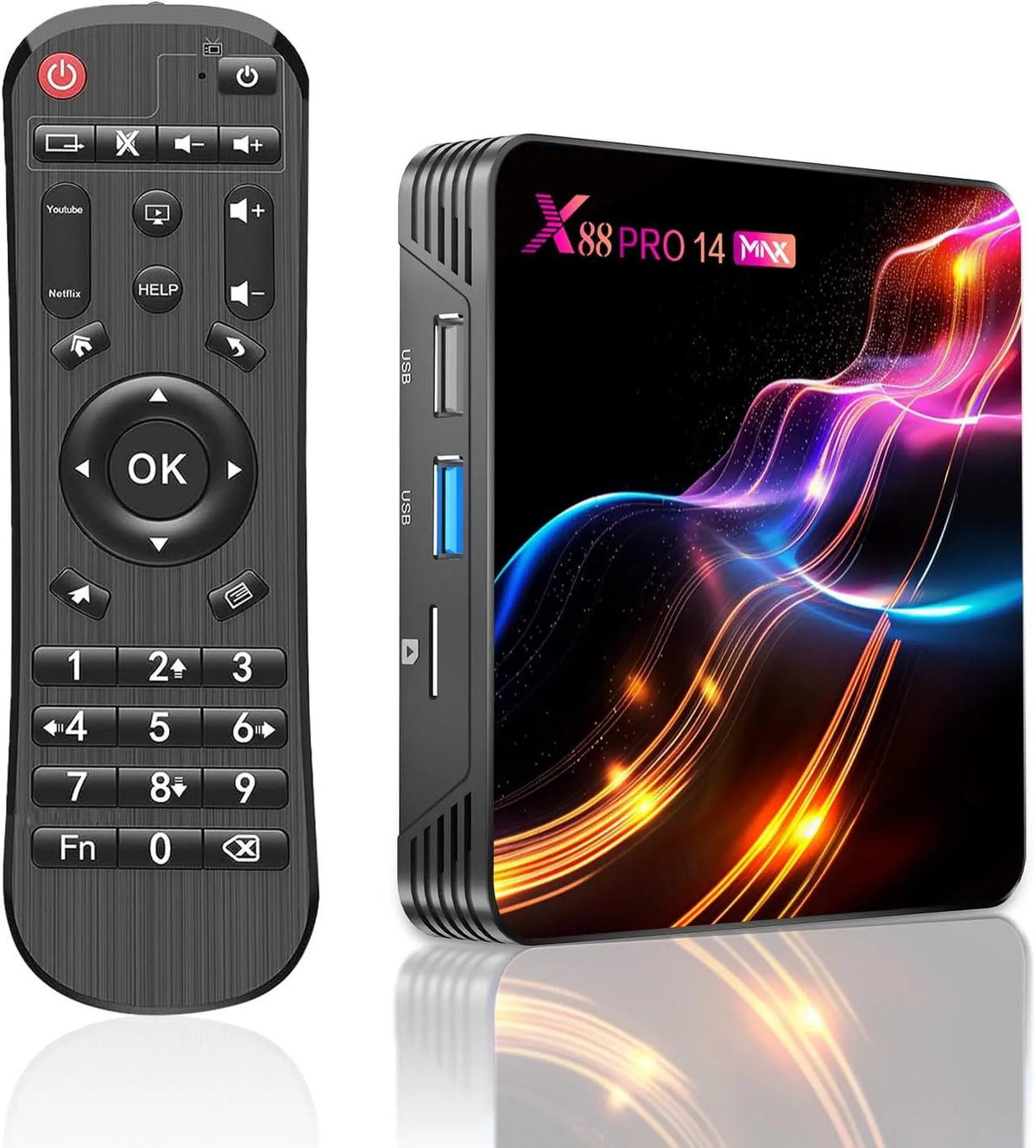 Smart TV 4GB RK3528, televisore, HDMI, USB, Wi-Fi, effetto 3D, Android OS, streaming DLNA, 0GHz WiFi BT5, 0 10, 265, Sohiset Android 14.0 TV Box with