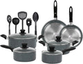 Prodotto batteria da cucina a induzione 15 pezzi, Velker, kit pentole a induzione con rivestimento antiaderente adatto a tutti i piani cottura. Set
