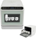 Dell Lavastoviglie, 6 L, 4 programmi, ampio serbatoio, acqua calda a 72 °C, appartamento, lavastoviglie compatta per 4-6 persone, veloce, forte