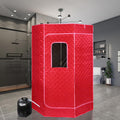 Sauna a vapore portatile: design portatile, uso domestico, 90 x 180 cm, 3L, rosso