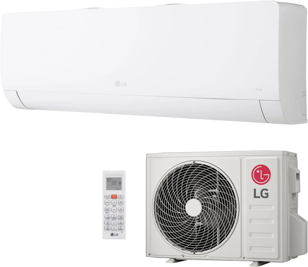 LG WZ09AWN.SNU1 WZ09AWU.SUU1 Condizionatore, Wi-Fi, bianco, Climatizzatore Mono Split Libero WZ + 9000 Btu, WiFi Integrato, Condizionatore con Pompa
