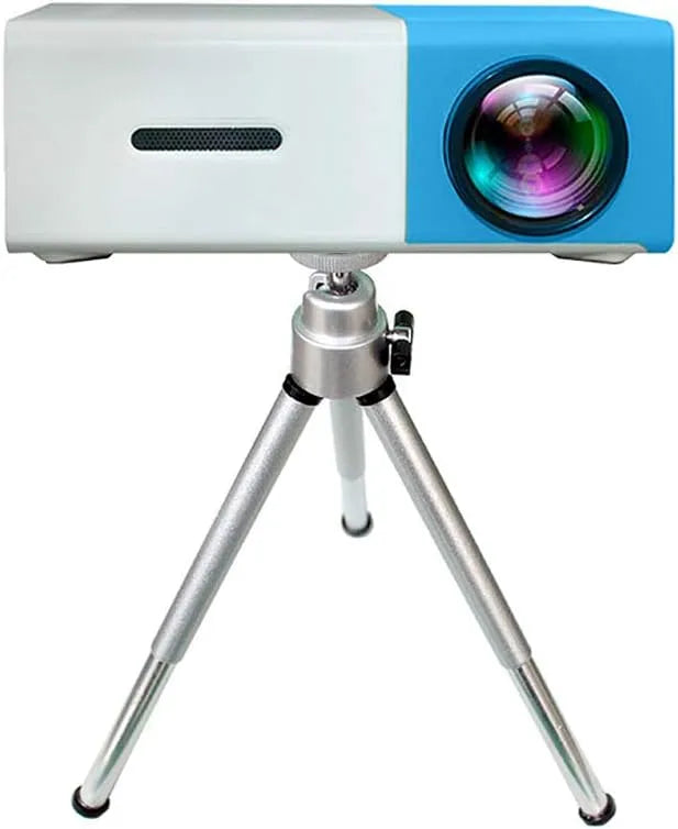 Smart TV, televisore, HDMI, USB, portatile, display LCD, blu, C- Mini proiettore, Film TV Video, Giochi di società, intrattenimento all'aperto con