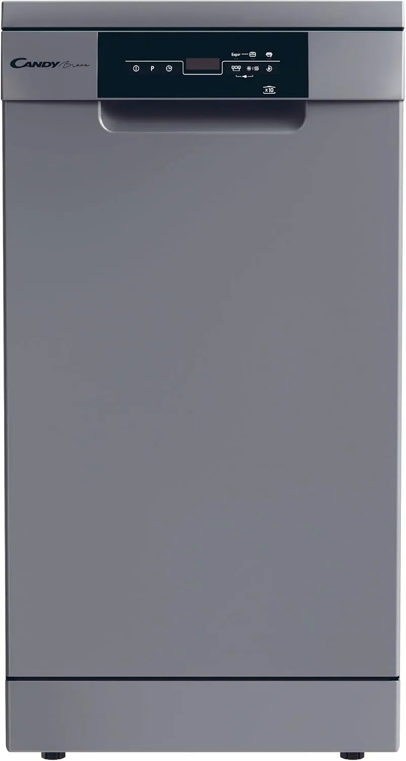 Candy Lavastoviglie, classe energetica E, formato slim, argento, Candy Brava Lavastoviglie Slim 10 Coperti