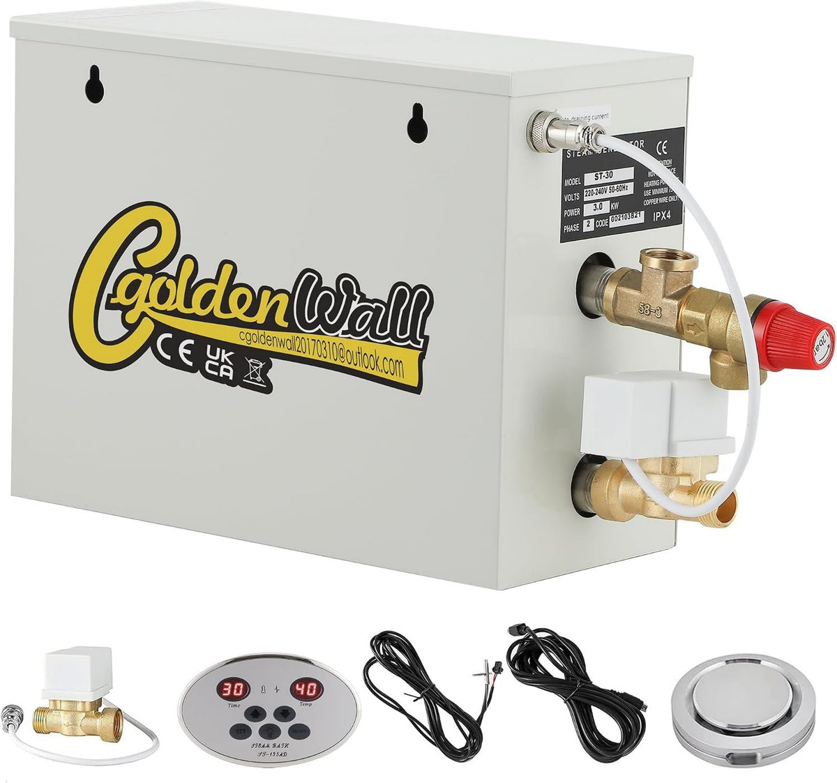 Generatore di corrente: display LED, con riscaldamento, 3m, 3KW, 220V, CGOLDENWALL