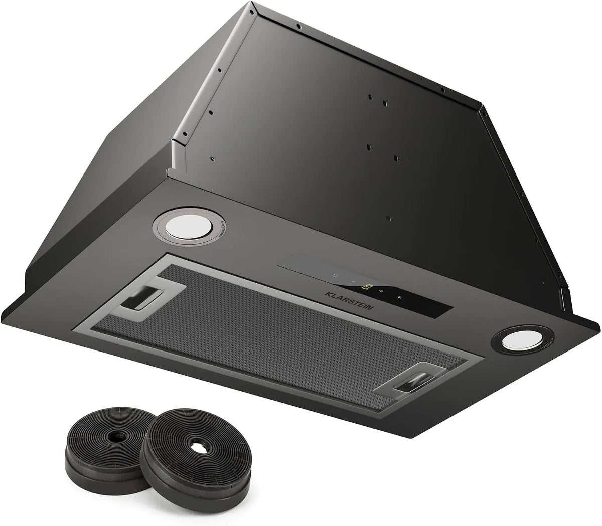 Klarstein Cappa aspirante, 439 m3/h, cappa da cucina, illuminazione LED, da incasso, timer, Incasso con Flusso d'Aria 439m3, Filtrante