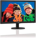 Philips 243V5LHAB Monitor, 24 pollici, 1920 × 1080, 1 ms, funzioni gaming, Full HD, pannello IPS, HDMI, schermo PC, nero, Attacco VESA, DVI, VGA