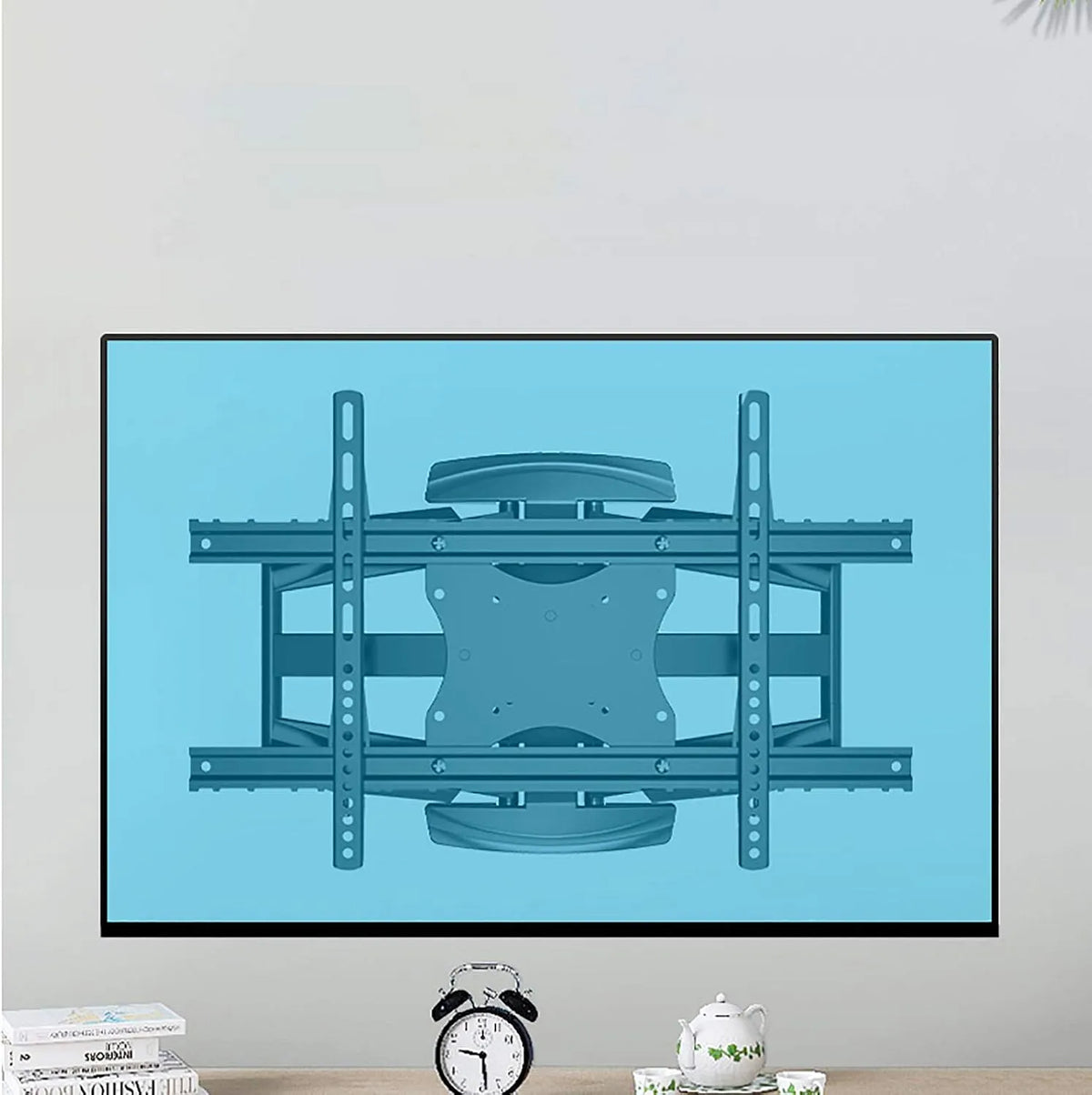 Smart TV, 75 pollici, televisore, OLED, montaggio a parete, display LCD, Supporto da Parete per TV con Doppi Bracci articolati, Girevole