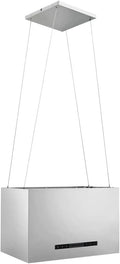 Cappa aspirante, 55 cm, cappa da cucina, 3 velocità, touch, timer, display LCD, acciaio inox, LED, Acciaio Inossidabile, Filtro Antigrasso Lavabile e