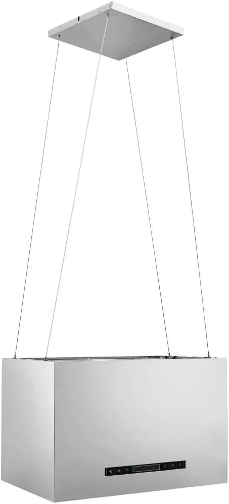 Cappa aspirante, 55 cm, cappa da cucina, 3 velocità, touch, timer, display LCD, acciaio inox, LED, Acciaio Inossidabile, Filtro Antigrasso Lavabile e