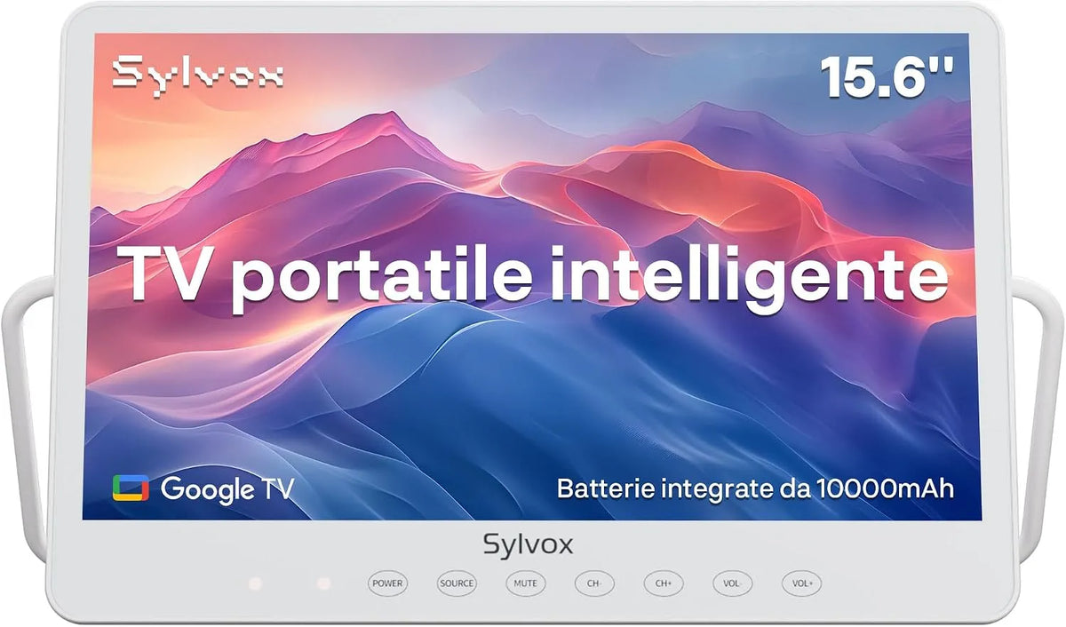 Google 1080P Smart TV, 15.6 pollici, 12 V, televisore, portatile, IP65, IP66 Impermeabile, 12V Google TV 1080P