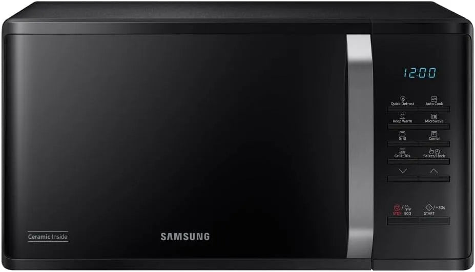 Samsung MG23K3523CKE1 Forno a microonde, 48, 9 x 27, 5 x 39, 2 cm, 23 L, grill, scongelamento, nero, Capacità: 23L, LxAxP: 48, Programmi Automatici